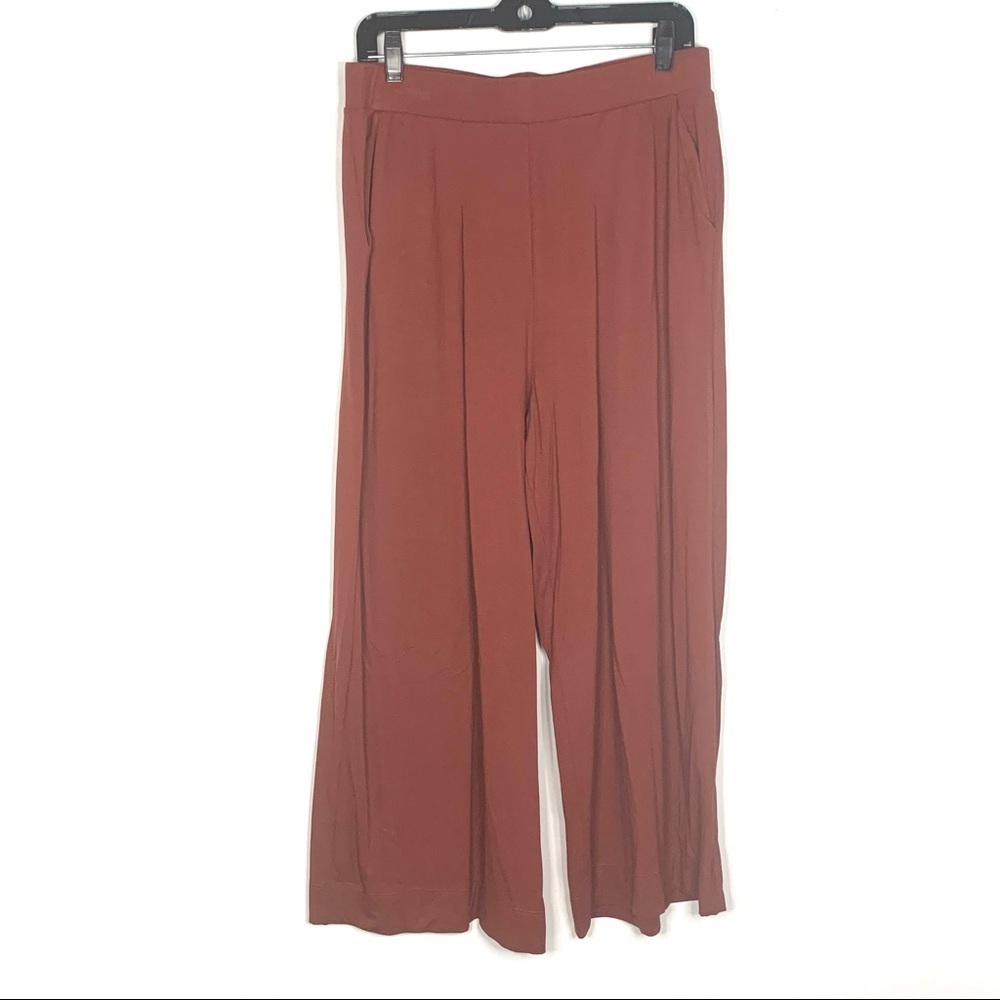 Peruvian Connection | Twyla Rust Orange Crop Pants - image 2
